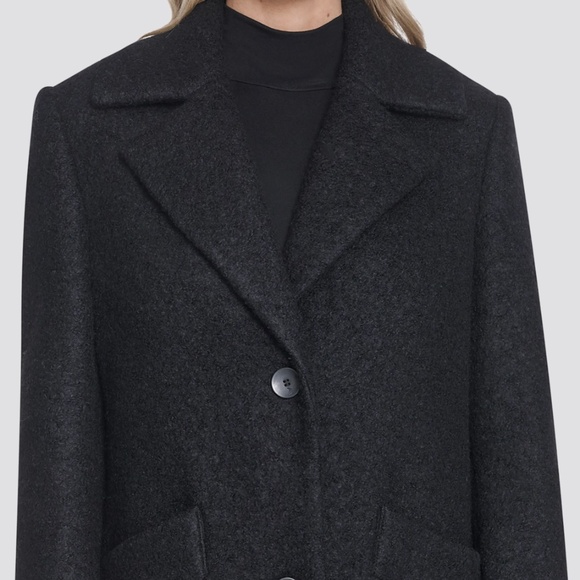 Andrew Marc Bouclé Wool Blend Coat size 10 - Picture 1 of 6
